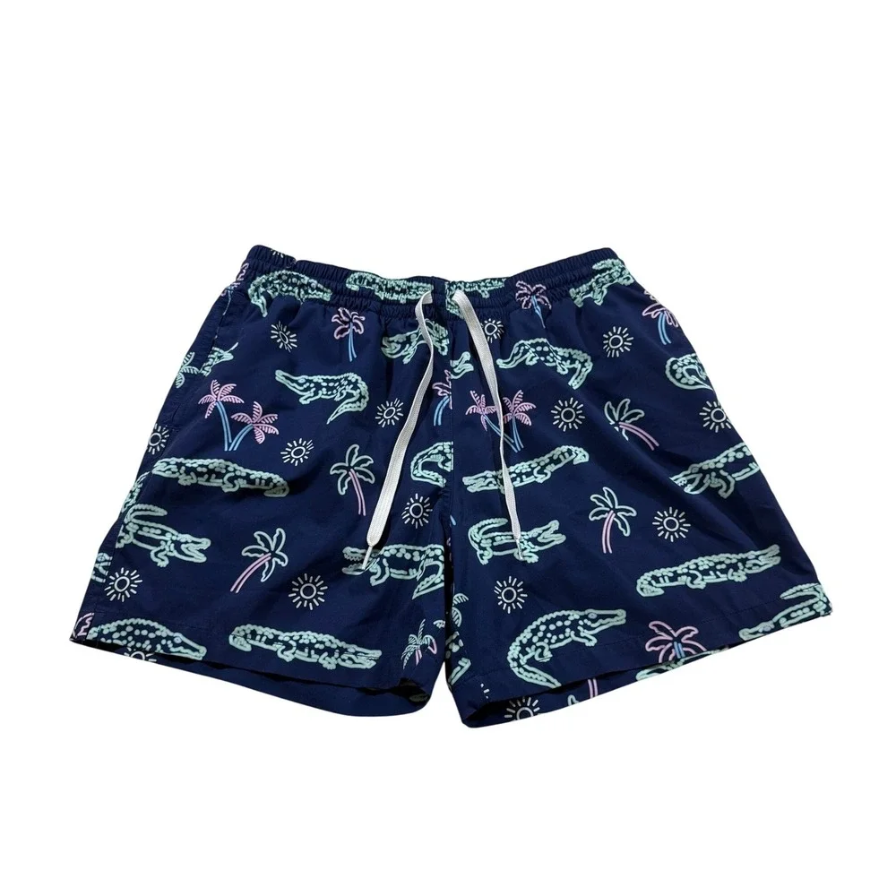 Chubbies Swim Trunks Crocodile Tree Board Shorts Vacation Beach Tropical S/M